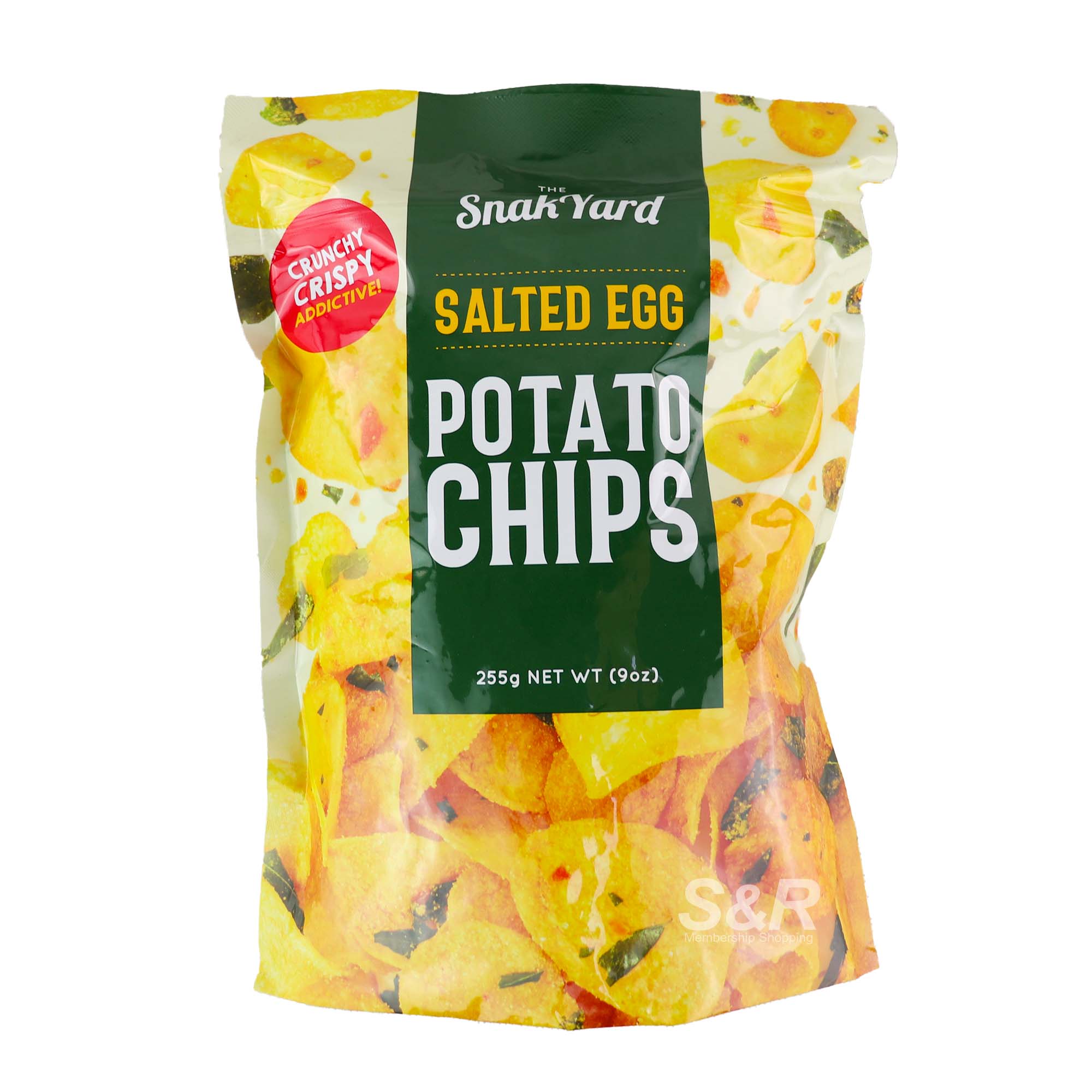 The SnakYard Salted Egg Potato Chips 255g The SnakYard Salted Egg Potato Chips 255g